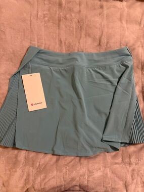 lululemon athletica Light Blue Pleated Side Skirt